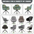 thumbnail image 6 of Xoenoiee Robin Lemon Flower Pattern Swivel Accent Chair Covers Accent Dining Chair Cover Stretch Mid Century Accent Office Desk Chair Sliopcover Swivel Arm Chair Protector for Home Living Room, 6 of 7