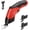 Red, variant on Cordless Electric Scissors, 4.2V Cardboard Cutter with 3 Self-sharpening Cutter Blades, Rechargeable Super Scissors with Safety Lock, for Fabric Cardboard Carpet Leather Felt (3pcs blades red)