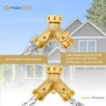 thumbnail image 4 of 3/4" Solid Brass Double Two Way Tap Garden Connector Adaptor Hose Splitter - New, 4 of 5