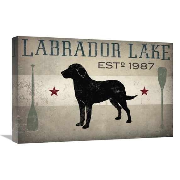 Global Gallery's 'Labrador Lake' By Ryan Fowler Stretched Canvas Wall Art