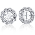 thumbnail image 2 of Pompeii 14K White Gold 1/2ct. Diamond Earring Jackets (up to 6mm) (G-H,I1), 2 of 3