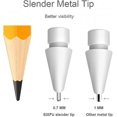 thumbnail image 4 of Upgraded Replacement Tips for Apple Pencil, Mix Metal Tips for Apple Pencil 2nd Generation/ 1st Gen/Apple Pen Tips(4 Pack) -GSL, 4 of 5