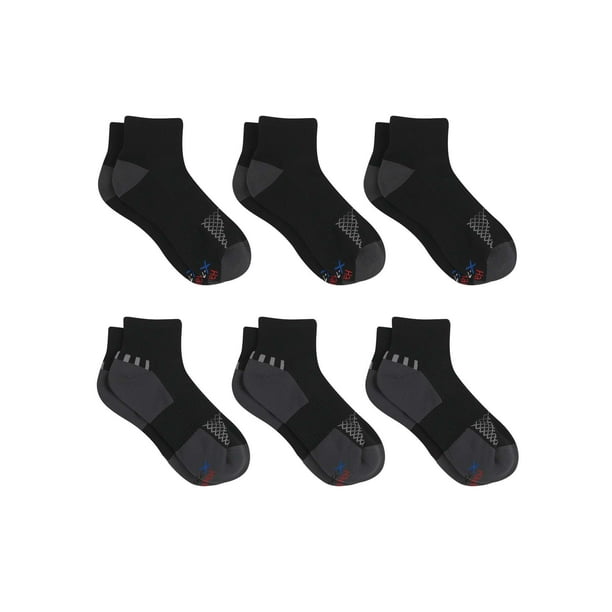 Hanes Men's XTemp Performance Ankle Socks, 6 Pair Pack