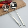 thumbnail image 3 of Soup Ladle Colander Serving Spoon Stainless Steel Heavy Duty Cooking Ladle, 3 of 7