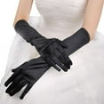 thumbnail image 2 of Namzi Classic Adult Size Long Opera Length Satin Gloves 15"（Pink）, 2 of 5