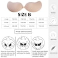 thumbnail image 2 of A pair of mango-shaped bra silicone no-wire invisible underwear strapless nipple strips, 2 of 5
