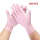 thumbnail image 3 of 100 guantes desechables de nitrilo rosa, guantes de látex sin polvo para limpieza del hogar, cocina, lavavajillas, jardinería, trabajo, tatuaje, 3 of 5