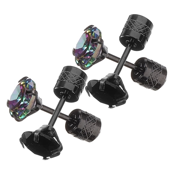 OULII 2 Paires de Bijoux de Costume pour Femmes en Acier Inoxydable de Couleurs Assorties pour Fête