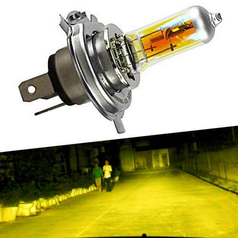 1 Pc H4 12V 100W Xenon Yellow Car Lights Halogen Headlight Bulb