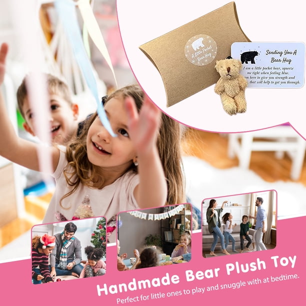 Algodón Little Bear Hugs Crafts Cute Lovely Bear Toys Regalos para niños Favores de fiesta