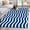 Blue, variant on Orange White Bathroom Rug Washable 2x3 Entryway Rug Non Slip Modern Abstract Waves Water Ripple Striped Front Door Mat Low Pile Indoor Doormat Throw Floor Carpet for Kitchen Bedroom Entrance