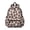 Pink and Beige, variant on Pink and White Leopard Print Backpack for School, Cute School Bag with Adjustable Shoulder Straps and Padded Back, 13.4"x11"x4.7"