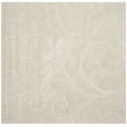 thumbnail image 3 of SAFAVIEH Florida Doug Floral Vines Geometric Shag Area Rug, Creme, 8' x 8' Square - Transitional Modern Design, Creme & Creme, Non-Shedding & Easy Cleaning, Ultra Plush Thick Pile, Ideal for Living R, 3 of 14