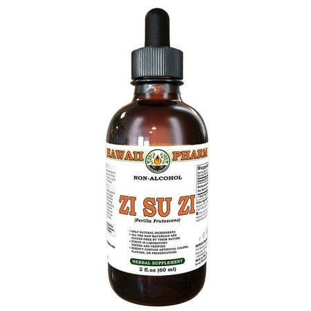Zi Su Zi (Perilla Frutescens) Dry Seed Liquid Extract Tincture. Expertly Extracted by Trusted HawaiiPharm Brand. Absolutely Natural. Proudly made in USA. Tincture 2 Fl.Oz