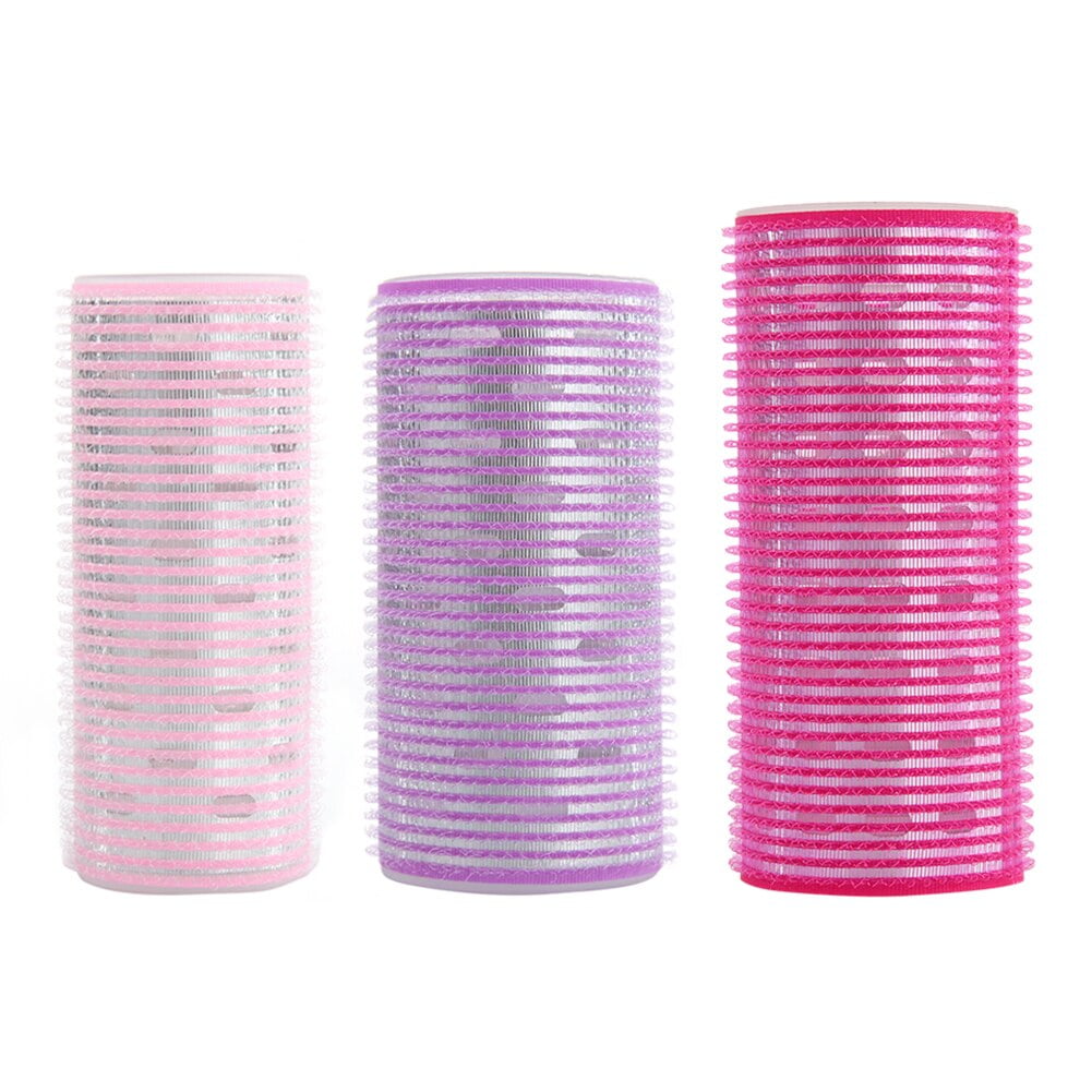 3 Size Hair Rollers Hairdressing Home Use DIY Magic Large SelfAdhesive
