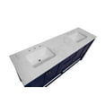 thumbnail image 5 of Lakeshore 72" Double Bathroom Vanity with Royal Blue Cabinet and Engineered Carrara Top, 5 of 6