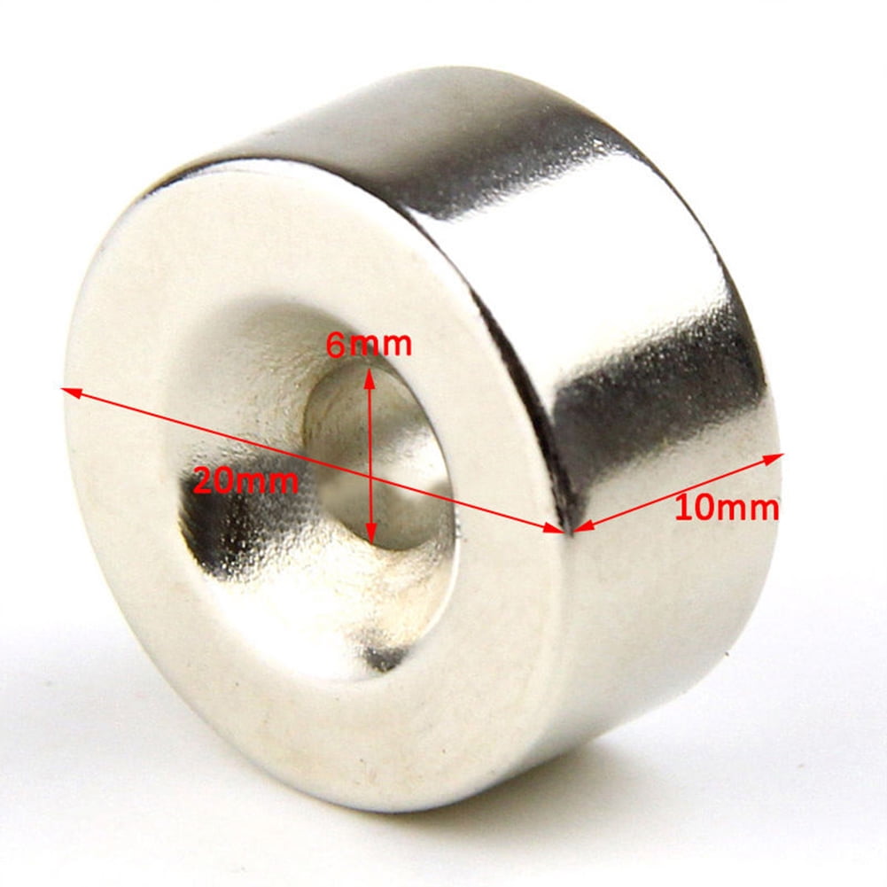N35 Countersunk Ring Round Disc Strong Magnets Rare Earth Neodymium w// Hole 5mm