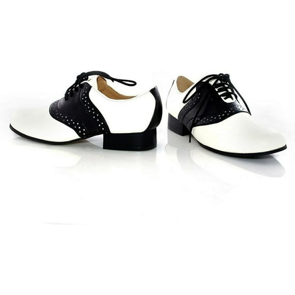Ellie Shoes E-101-Selle Enfants 1 Talon Chaussure de Selle XL / Noir/blanc