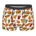 thumbnail image 5 of Uemuo Hot Dog Burger Pattern Men's Boxer Briefs,Trunk Anti-Chafing,Comfortable, Durable, and Stylish Underwear-XX-Large, 5 of 9
