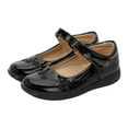 thumbnail image 2 of YunPes Girls Mary Jane Shoes School Uniform Flats Dress Shoes Hook & Loop Soft Comfortable Insole Princess Shoes Toddler/Little Kid/Big Kid, 2 of 5