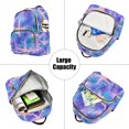 thumbnail image 5 of FORMRS Mini Backpack Purse for Women Quilted Travel Daypack Casual Shoulder Bag, Pink Starfish Pattern, 5 of 7