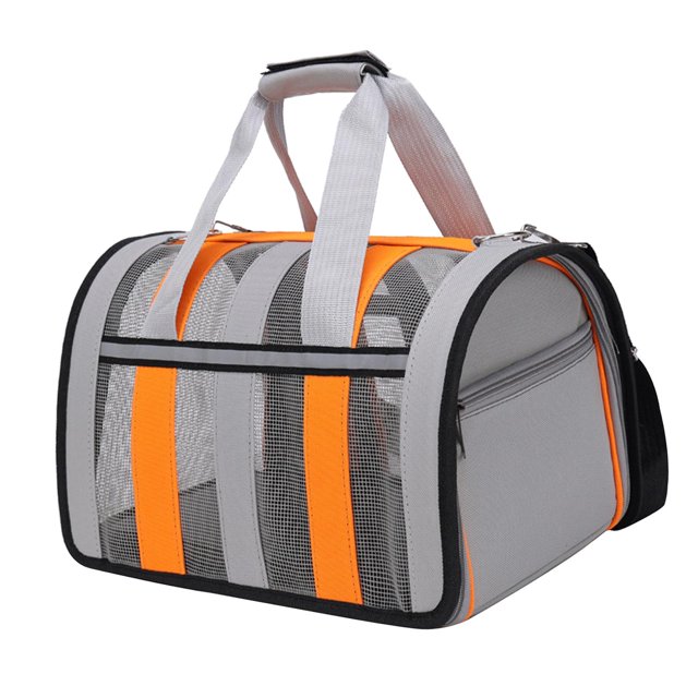 Bolsa de transporte para mascotas Salvador Portador de mascotas al aire libre plegable gris