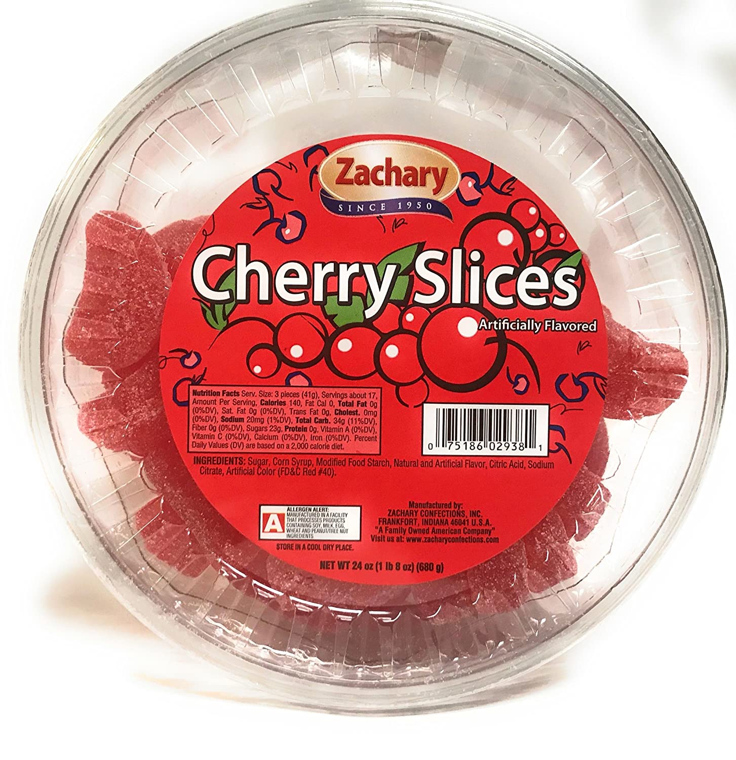 Zachary 24oz Jelly Tubs (Cherry Slices) - Walmart.com - Walmart.com