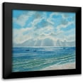 thumbnail image 1 of Francis, Sandra 20x20 Black Modern Framed Museum Art Print Titled - Boats Moored in Morning Sun, 1 of 5