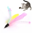thumbnail image 1 of Cat Wand Toy Attachment Fake Feather Pet Teaser Refill Cat Stick Toy Replacement, 1 of 8