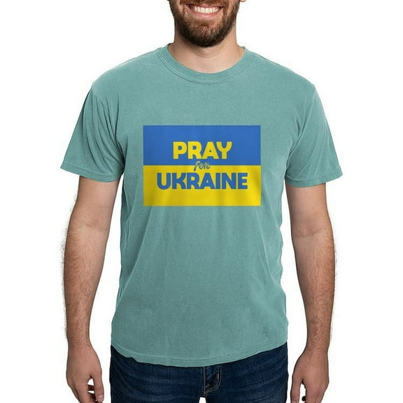 CafePress - Pray For Ukraine T Shirt - Mens Comfort Colors Shirt