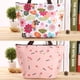 thumbnail image 4 of Fiambrera térmica Minnieouse bolsa de transporte aislada con bolsillo con cremallera bolso de mano plegable para mujer cactus blanco, 4 of 6