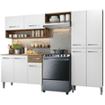 thumbnail image 1 of Cocina Integral Completa Madesa Emilly Sin Tarja 229Cm - Marrón/Blanco, 1 of 10