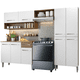 thumbnail image 1 of Cocina Integral Completa Madesa Emilly Sin Tarja 229Cm - Marrón/Blanco, 1 of 10