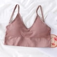 thumbnail image 3 of Mujer Bienestar Sujetador Sujetador Deportivo Tirantes Finos Bralette Cameo Marrón Sunnimix Chaleco Bralette para mujer, 3 of 8