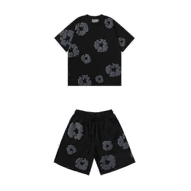2025 Summer Men\'s Shorts Set,cotton,casual Fitness,travel Ready, 2-piece
