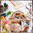 thumbnail image 6 of 1set 3 Pcs Embroidery Floss Bobbin Sewing Thread Organizer Rectangle Wooden Yarn Thread Winding Plate for Stitch Embroidery Thread Storage Organisation Sewing Accessories, 6 of 6