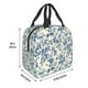 thumbnail image 3 of Easygdp Vintage Blue Floral Bolsa Térmica Premium - Tela Oxford Impermeable, Gran Capacidad, Bolsillo Frontal, Unisex para Trabajo, Escuela, Actividades al Aire Libre y Picnics, 3 of 8