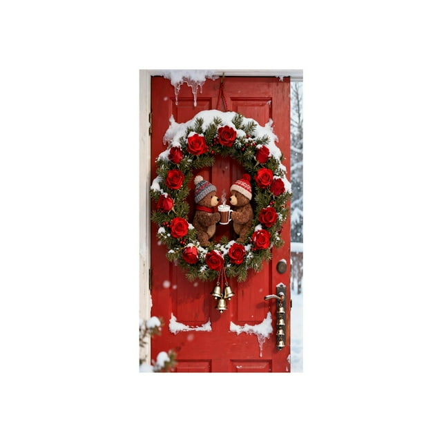 TanSiDing 2 Pcs Rideau de Porte pour la Saint-Valentin, Décoration de Fête Festive avec Motif Cœur, Couverture de Porte en Polyester pour Mur Intérieur et Table 35.43*70.87 Po