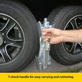 thumbnail image 2 of Stromberg Carlson JBP-T217.2 Tandem Axle T-Chock - RV Wheel Chock - Camper Wheel Chock Stabilizer Scissor - T-Chocks for RV - Fits Tires Spaced 2"-17" Apart (2-Pack), 2 of 6