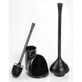 thumbnail image 4 of Mainstays Una Slim Bowl Brush & Plunger, Black, 4 of 4