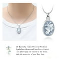 thumbnail image 4 of Butterfly Cremation Jewelry for Ashes Memorial Lockets Urn Necklace for Ashes Pendants Stainless Steel Keepsake Jewelry for Ashes, 4 of 5