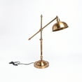 thumbnail image 3 of Aarvum Elios Table Lamp – Adjustable Gold Metal Articulating Arm with Dome Shade, Industrial Modern Task Lighting for Desk or Study, 3 of 6