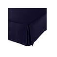 thumbnail image 2 of The Great American Store- 600 TC 100% Natural Cotton, Pleated Style Bed Skirt with 17 Inch Drop (Twin Size, Solid Navy Blue) -Easy Fit Dust Ruffle, Covers Bed Legs & Frame, 2 of 2