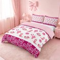 thumbnail image 2 of meiyoeat Pink Cowboy Paisley Bedding,Girly Western Pattern Duvet Cover Full For Girl,Reversible,3pcs,1 Duvet Cover and 2 Pillowcases, 2 of 6