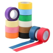 Hengguang 12 Pcs Colorful Masking Tape, Rainbow Colored Painters Tape Artist Tape, Colorful Tape Rolls Great for DIY Crafts, Kids Roll Art Paper Tape (1 Inch x 14 Yards)(TZ1)
