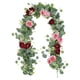 thumbnail image 2 of Arreglo floral de enredaderas artificiales, hebras versátiles de eucalipto sintético Rojo, 2 of 7