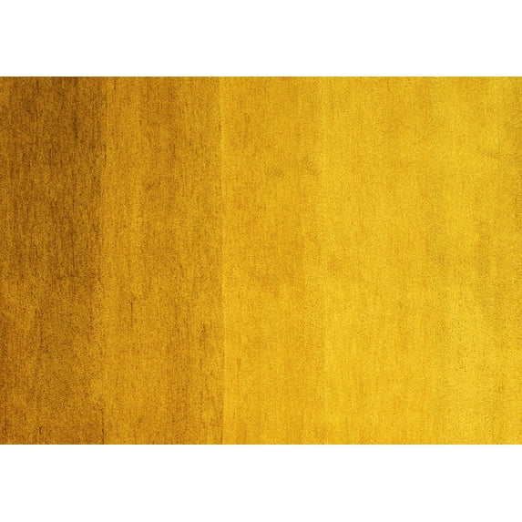 Ahgly Company Indoor Rectangle Abstract Yellow Modern Area Rugs, 2' x 3'