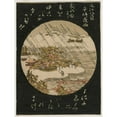 thumbnail image 2 of Anonymous 12x14 Gold Ornate Wood Frame and Double Matted Museum Art Print Titled - Night Rain on the Karasaki Pine from the Series Eight Views of Omi (1770s), 2 of 4