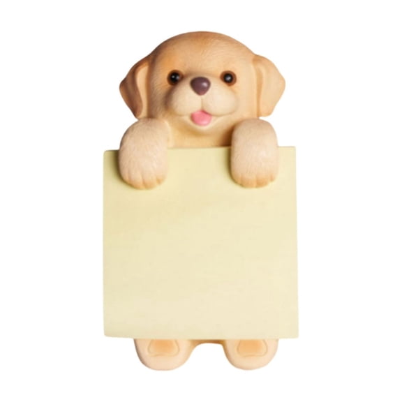 Cute Brown Dog Shaped Pop Up Sticky Note Dispenser, Automatic Memo Stand With Adhesive Base, Kawaii Desk Accessory For Home Office (Multicolor, 15*9.5*7.5)