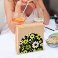 thumbnail image 3 of Yayeee Napkin Holder for Table Set of 2 Kitchen Paper Tissue Organization, Green Flower Pattern, 3 of 8
